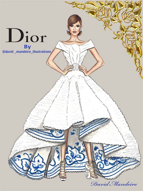 illustration image dior a imprimer|christian dior drawings.